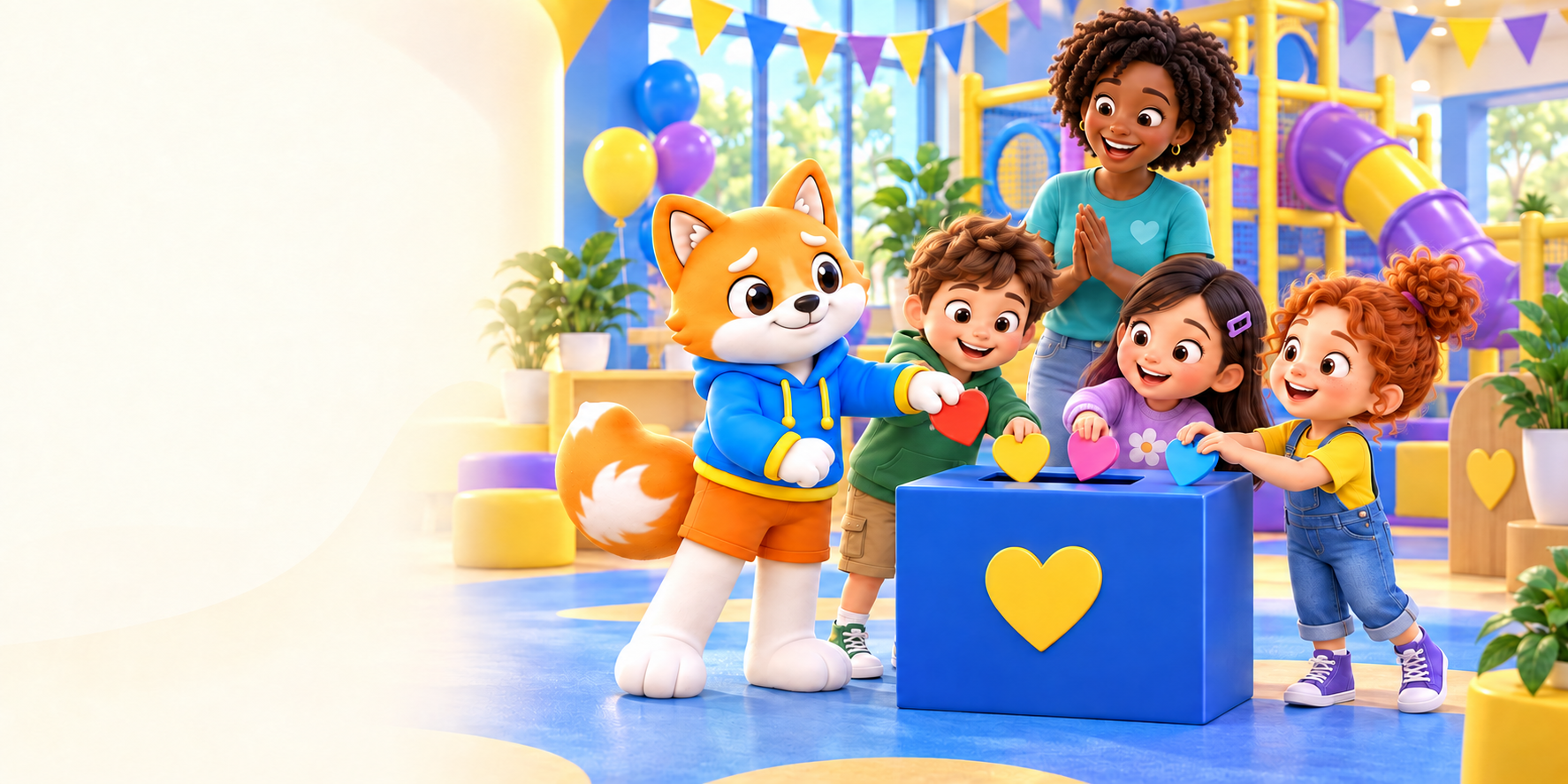 Nova the Fox brings families together for a community fundraiser