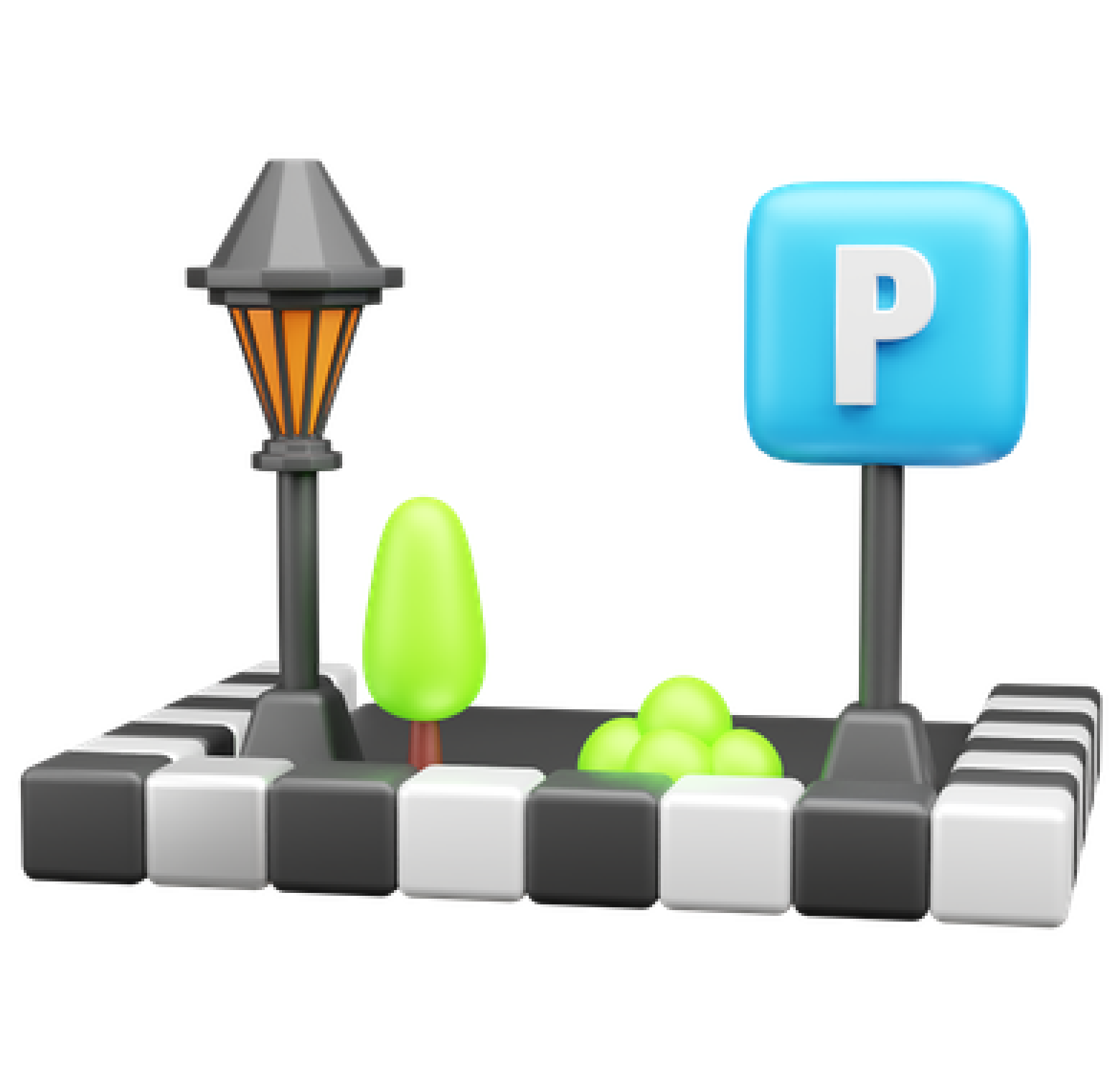 Illustration of parking availability