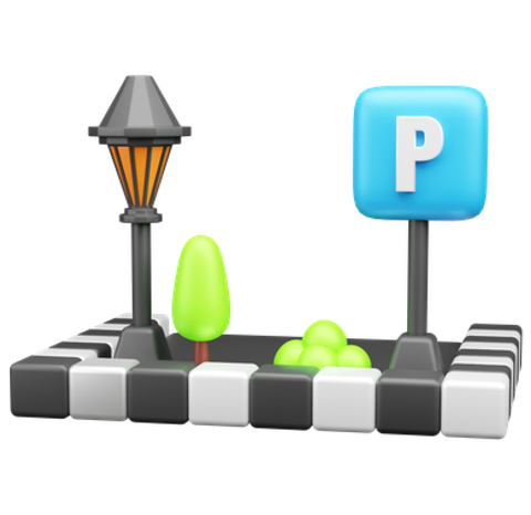 Illustration of parking availability